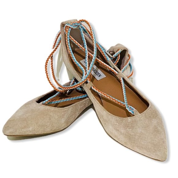 Steve Madden Shoes - Steve Madden Emilie Flats Shoes Size 7.5 Ankle Tie